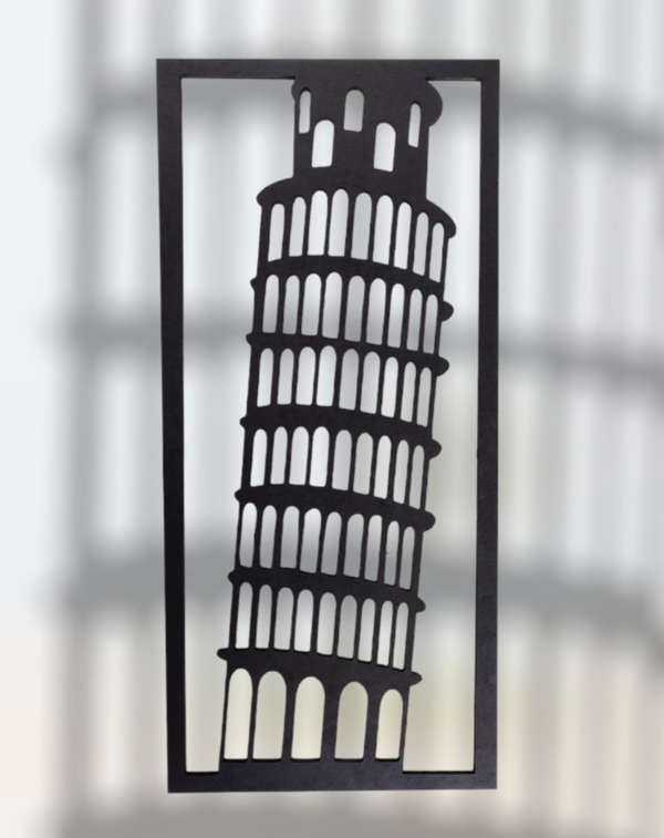 Wanddecoratie - Toren van Pisa - MDF 6 mm